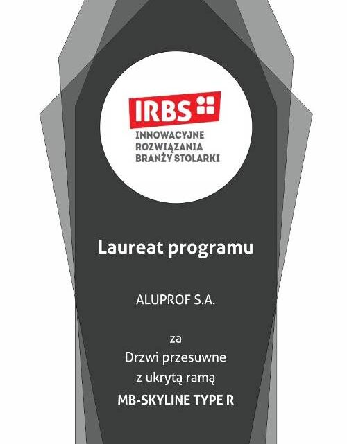 Aluprof wyróżniony w konkursie IRBS 2022