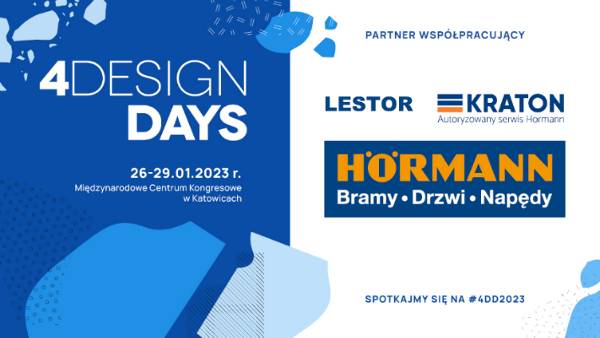 Firmy Kraton i Lestor partnerami współpracującymi 4 Design Days